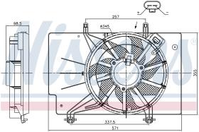 Nissens 85752 - VENTI FORD FIESTA VI 1.4/1.6 TDCI (08>) B-MAX 1.5 TDCI (12>)