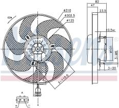 Nissens 85761 - VENTILADOR VOLKSWAGEN SHARAN(7M)(95