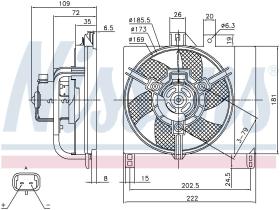 Nissens 85765 - VENTILADOR SMART FORTWO(W450)(04-)0