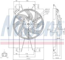 Nissens 85767 - VENTILADOR FORD FIESTA V(CBK)(01-)1