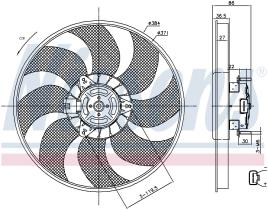 Nissens 85779 - VENTILADOR OPEL CORSA D(06-)1.4 I 1