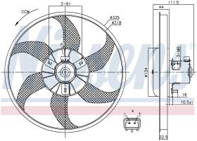 Nissens 85782 - VENTILADOR OPEL ADAM(13-)1.2 I 16V