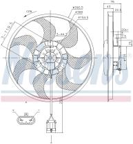 Nissens 85784 - VENTILADOR OPEL ZAFIRA B(05-)1.8 I