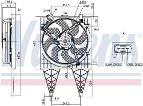 Nissens 85797 - VENTI SEAT IBIZA IV/V (02>) SIEMENS/BROSE + CARCASA