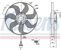 Nissens 85798 - VENTI SEAT IBIZA IV/V (02>) SIEMENS/BROSE