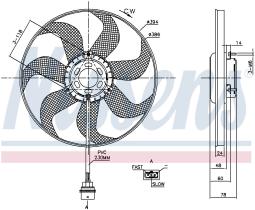 Nissens 85798 - VENTI SEAT IBIZA IV/V (02>) FABIA (00>) SIEMENS/BROSE