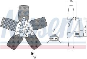 Nissens 85885 - VENTILADOR VAUXHALL CORSA B(93-)1.2