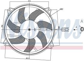 Nissens 85886 - VENTILADOR CITROEN C4 (LA.LC)(04-)1