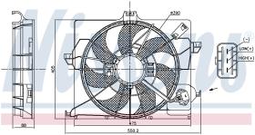 Nissens 85898 - VENTILADOR HYUNDAI VERNA(RB)(11-)1.