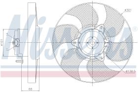 Nissens 85900 - VENTILADOR VOLKSWAGEN CADDY II(9K.9