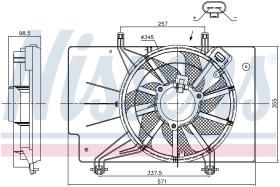 Nissens 85910 - VENTILADOR FORD FIESTA VI(CB1)(08-)