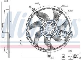 Nissens 85945 - VENTILADOR MINI MINI (R56)(06-)COOP