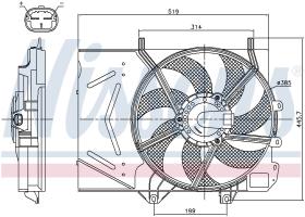 Nissens 85986 - VENTI CITROEN C2/C3/ PEUGEOT 207 / 1007