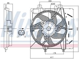 Nissens 85991 - VENTI PEUGEOT 207/1007/CITROEN C3 PLURIEL (03>)