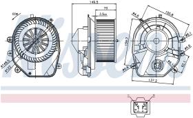 Nissens 87030 - VENTILADOR HAB.VOLKSWAGEN PASSAT B5