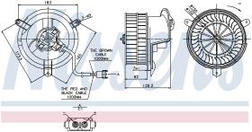 Nissens 87035 - VENTILADOR HAB.MERCEDES 190 W 201(8