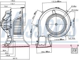 Nissens 87067 - VENTILADOR HAB.SAAB 9-3(YS3F)(02-)2