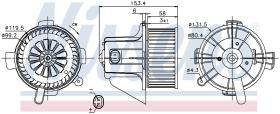 Nissens 87090 - GMV00 CITROEN C4/PEUGEOT 307 (03>)