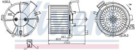 Nissens 87092 - VENTILADOR HAB.PEUGEOT 307(3_)(00-)