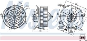 Nissens 87104 - VENTILADOR HAB.MERCEDES E-CLASS W 2