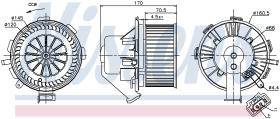 Nissens 87106 - VENTILADOR HAB.VOLKSWAGEN CRAFTER(2