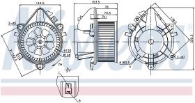 Nissens 87124 - VENTILADOR HAB.FIAT DOBLO(119.223)(