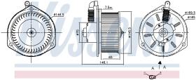 Nissens 87163 - VENTILADOR HAB.TOYOTA DYNA 100(01-)