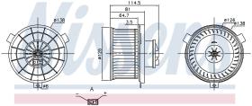 Nissens 87203 - VENTILADOR HAB.SUBARU PLEO(98-)0.6