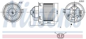 Nissens 87250 - VENTILADOR HAB.PEUGEOT 308(07-)1.6