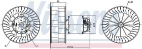 Nissens 87253 - VENTILADOR HAB.RENAULT KANGOO I(98-