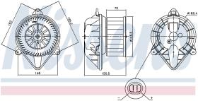 Nissens 87403 - VENTILADOR HAB.RENAULT MEGANE I(95-