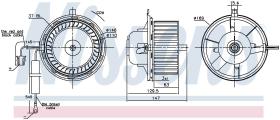 Nissens 87404 - VENTILADOR HAB.VOLKSWAGEN GOLF III(