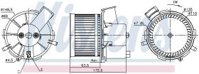 Nissens 87405 - VENTILADOR HAB.FIAT 500(312)(07-)1.