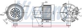 Nissens 87503 - VENTILADOR HAB.RENAULT LODGY(12-)1.