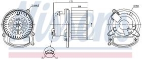 Nissens 87506 - VENTILADOR HAB.RENAULT MEGANE IV(15