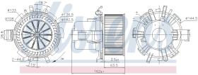 Nissens 87763 - VENTILADOR HAB.OPEL MOVANO A(98-)1.