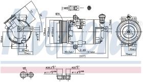 Nissens 890006 - COMPRESOR VAUXHALL ASTRA H(04-)1.9