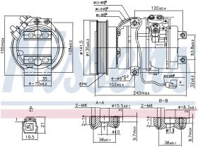 Nissens 890017 - COMPRESOR HONDA ODYSSEY II US(RL1)(