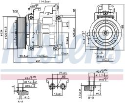 Nissens 890023 - COMPR MB V.I. ECONIC/ACTROS (ALTERNATIVO)