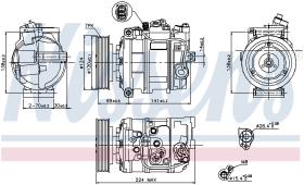 Nissens 890025 - COMPRESOR VOLKSWAGEN TOUAREG(7L)(02