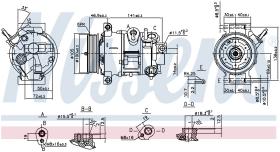 Nissens 890030 - COMPRESOR DODGE CALIBER(06-)2.0 TD