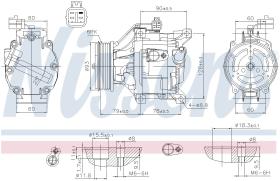 Nissens 890036 - COMPR TOYOTA COROLLA 1.4/1.6VVTI/2.0D4D (02-)