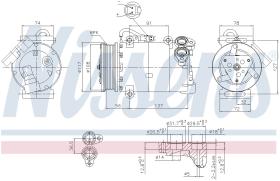 Nissens 890040 - COMPR FORD C-MAX II/GRAND C-MAX/ FOCUS III 2.0TDCI (10-)