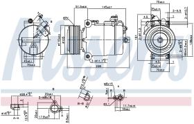 Nissens 890043 - COMPRESOR BMW 3 E90-E91-E92-E93(05-