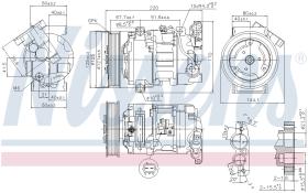 Nissens 890044 - COMPR RENAULT MEGANE III (08>) 1 CONECTOR