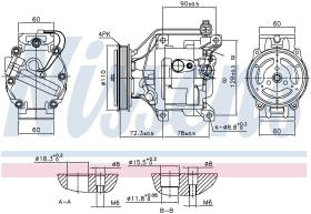 Nissens 890047 - COMPRESOR TOYOTA YARIS/ECHO I(#P10)