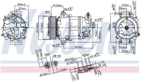 Nissens 890056 - COMPR ALFA ROMEO GIULIETTA/FIAT TIPO 1.6/2.0JTDM (2010-)