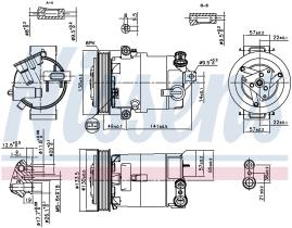 Nissens 890057 - COMPRESOR LANCIA DELTA III(844)(08-