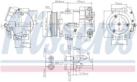 Nissens 890058 - COMPR OPEL ASTRA J 1.3/1.7 CDTI (12/09>) MERIVA B