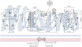 Nissens 890063 - COMPRESOR SAAB 9-3(YS3F)(02-)1.9 TI